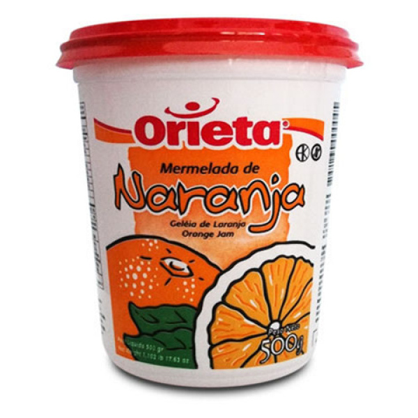 Orieta mermelada x 500g naranja