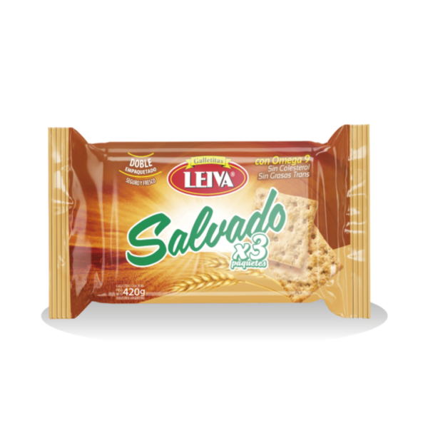 Leiva galletitas x420g salvado
