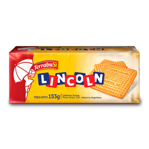 Terrabusi lincoln 153g vainilla