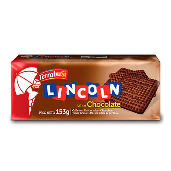 Terrabusi lincoln 153g chocolate