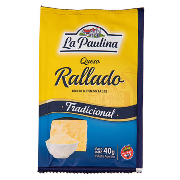 La paulina queso rallado x40g