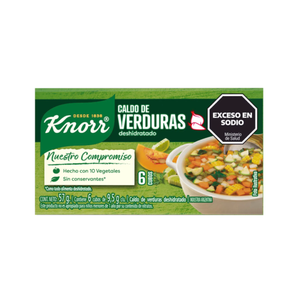 Knorr caldo x 6 cubos verdura