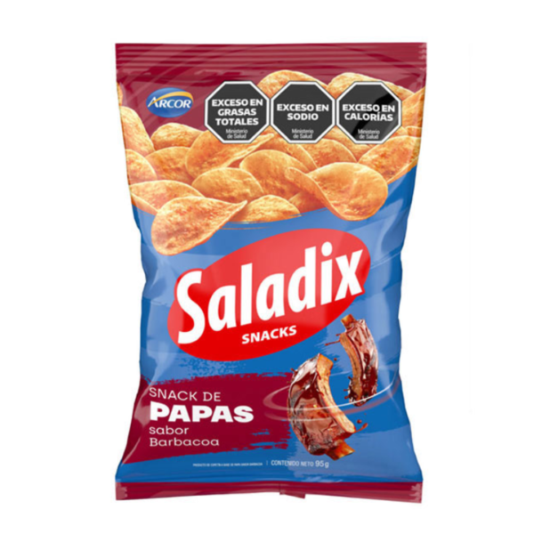 Arcor saladix x95g snack barbacoa