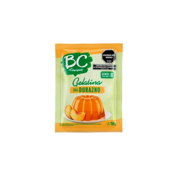Bc gelatina x18g durazno