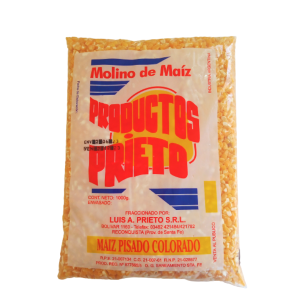 Prieto maiz pisado x1kg colorado