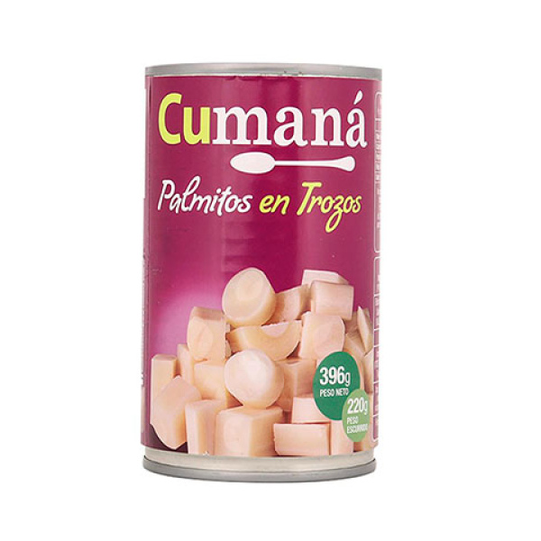 Cumana palmitos x396g en trozos