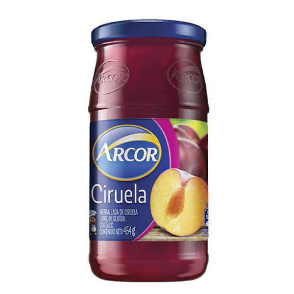 Arcor mermelada fco x 454 ciruela