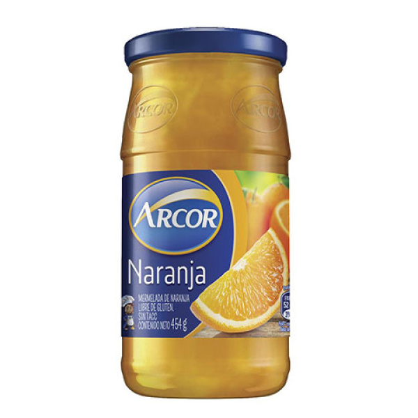 Arcor mermelada fco x 454 naranja