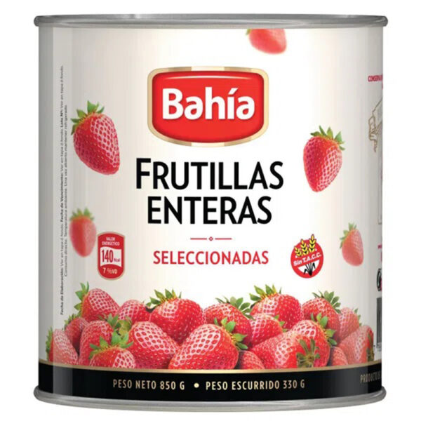 Bahia frutilla entera x850g en almibar