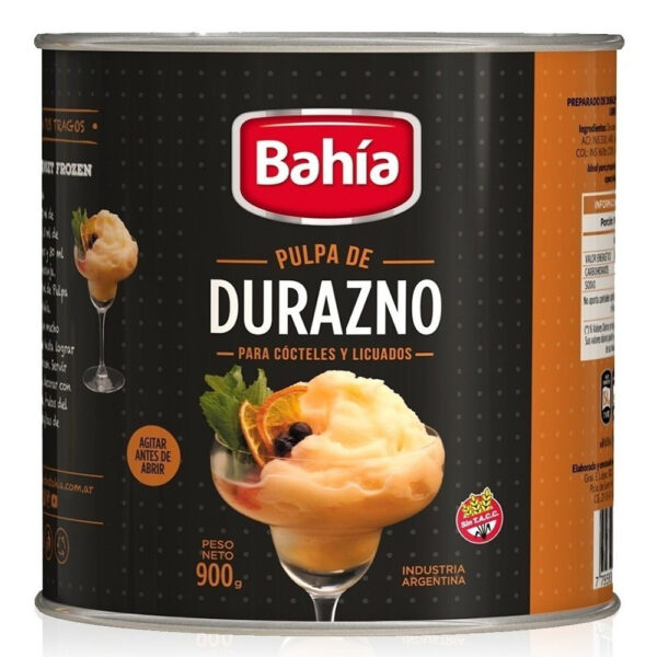 Bahia durazno pulpa p/cocteles x900g
