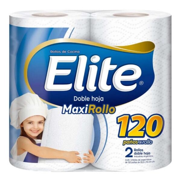 Elite rollo cocina maxi 2x120 paños