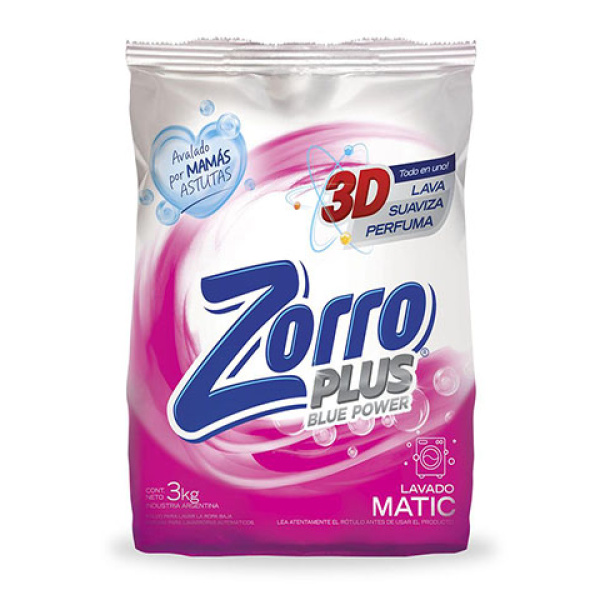 Zorro jabon pvo x3kg clasico matic