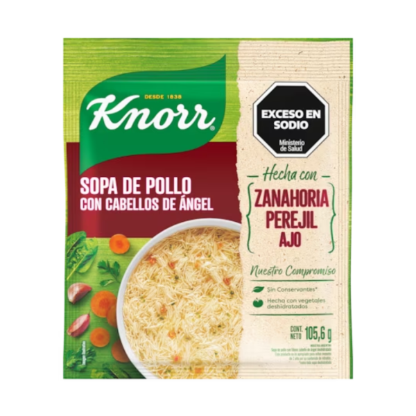 Knorr sopa casera 105.6g pollo c/cab angel