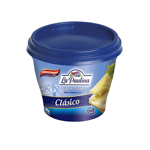 La paulina queso untable x190g clasico