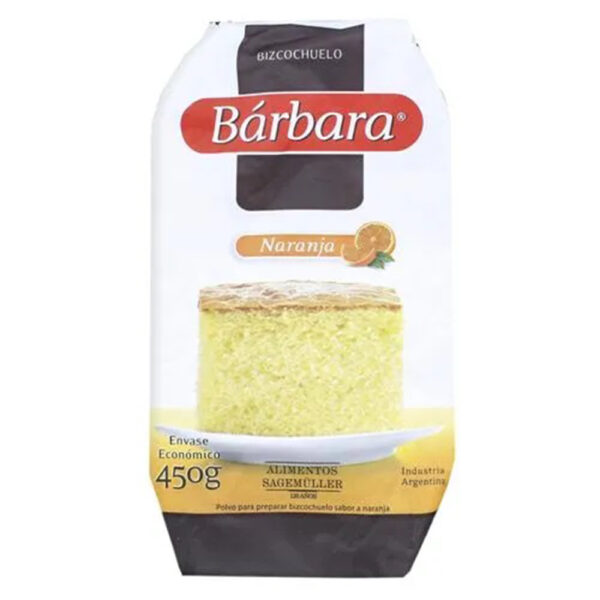 Barbara bizcochuelo x450g naranja