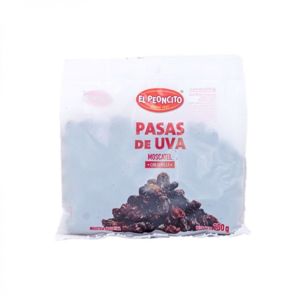 El peoncito pasas de uva x250g s/sem.