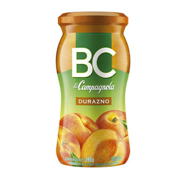 Bc mermelada x390g durazno