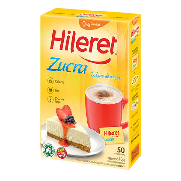 Hileret endulzante zucra x 50 sobres