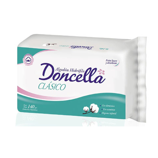Doncella algodon hidrofilo x140g