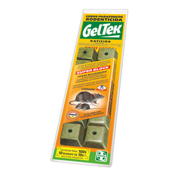 Geltek bloque raticida 100gr