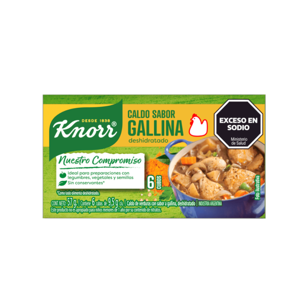 Knorr caldo x 6 cubos gallina