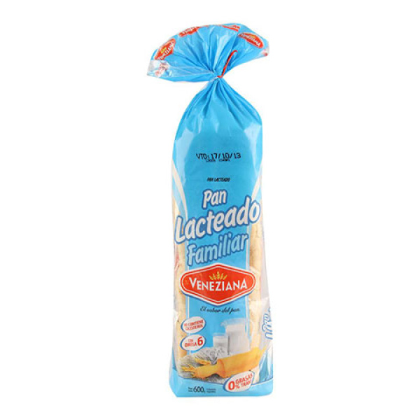 Veneziana pan lacteado familiar x600g
