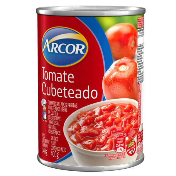 Arcor tomate cubeteado 400g