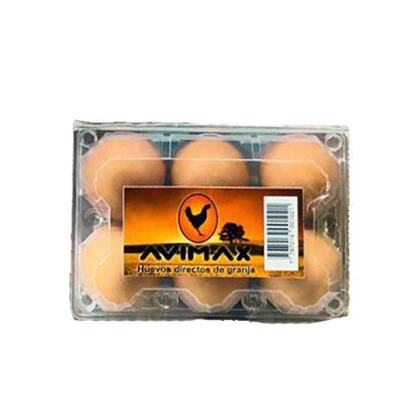 Avimax huevos color x6 comun c/cajita
