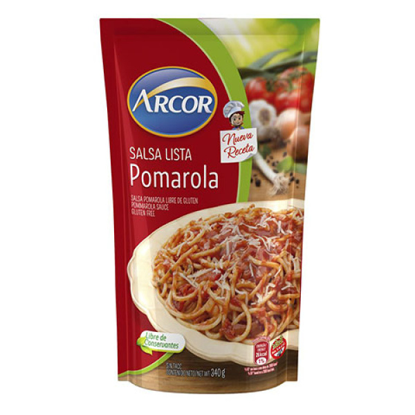 Arcor salsa x340g pomarola d/p