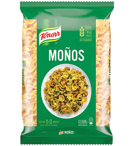Knorr fideos x 500g moños