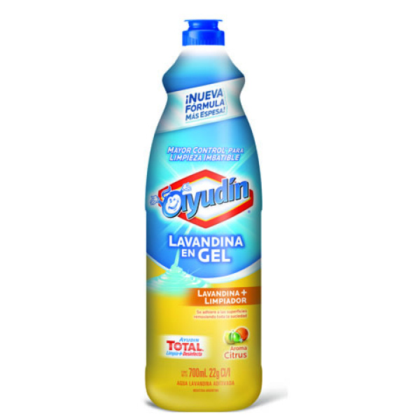 Ayudin lavandina en gel x700ml citrica