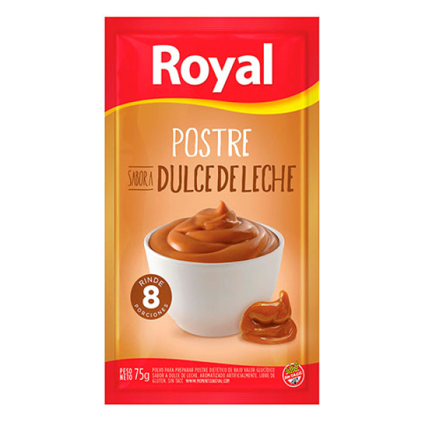 Royal postre x 75g dulce de leche