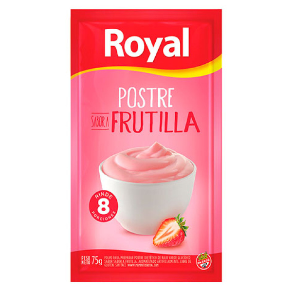Royal postre x 75g frutilla