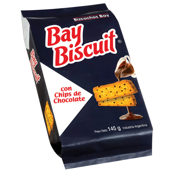 Bay biscuit 144g c/chips chocolate