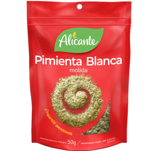 Alicante pimienta blanca mol x50g