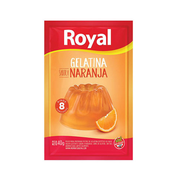 Royal gelatina x 22g naranja