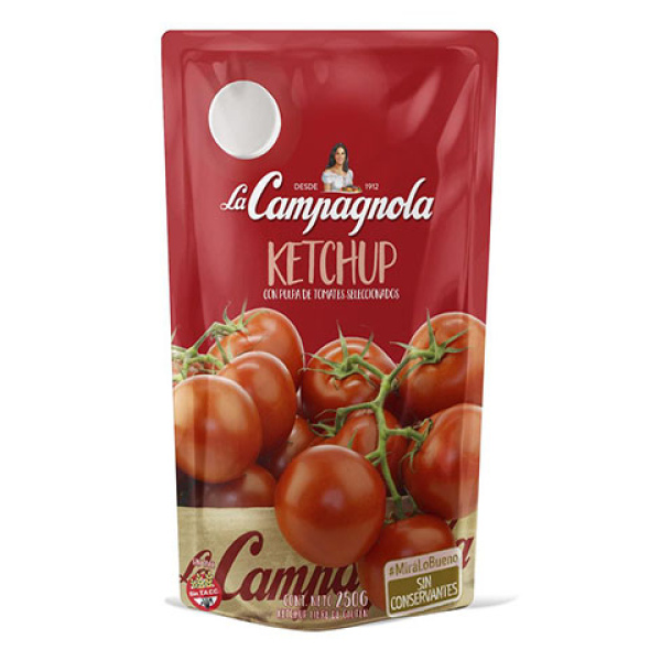La campagnola ketchup x250g doy pack