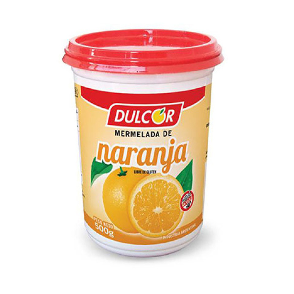 Dulcor mermelada x500g naranja