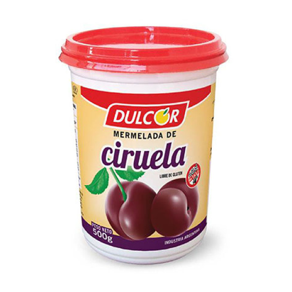 Dulcor mermelada x500g ciruela