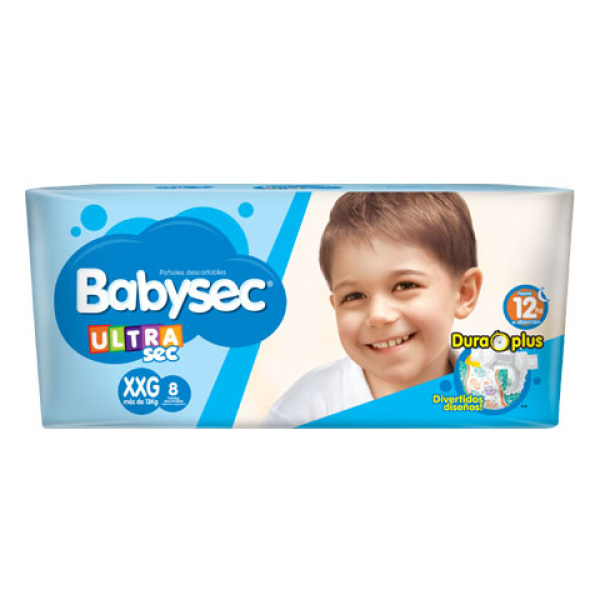 Babysec pañal ultra 8 unid xxg