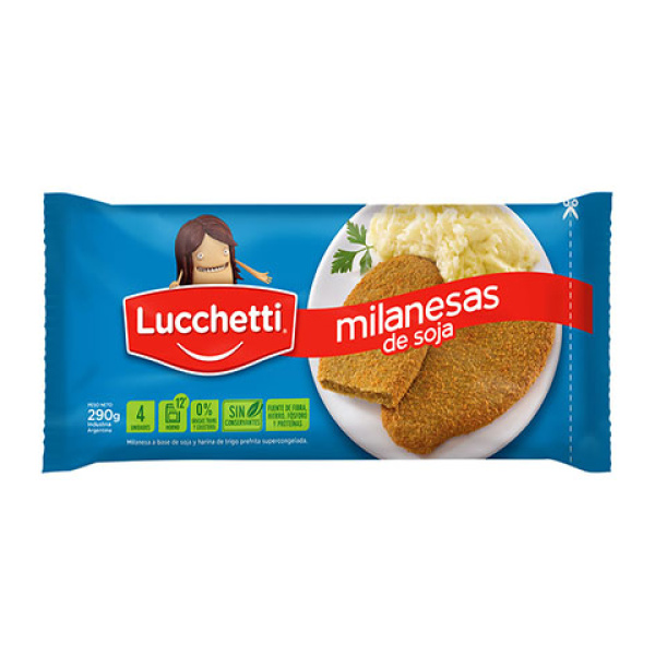 Lucchetti milanesa de soja casera x290