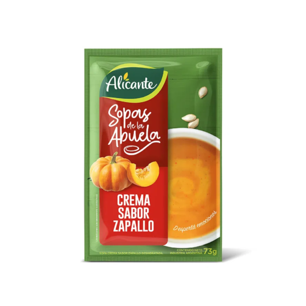 Alicante sopas x73g crema zapallo
