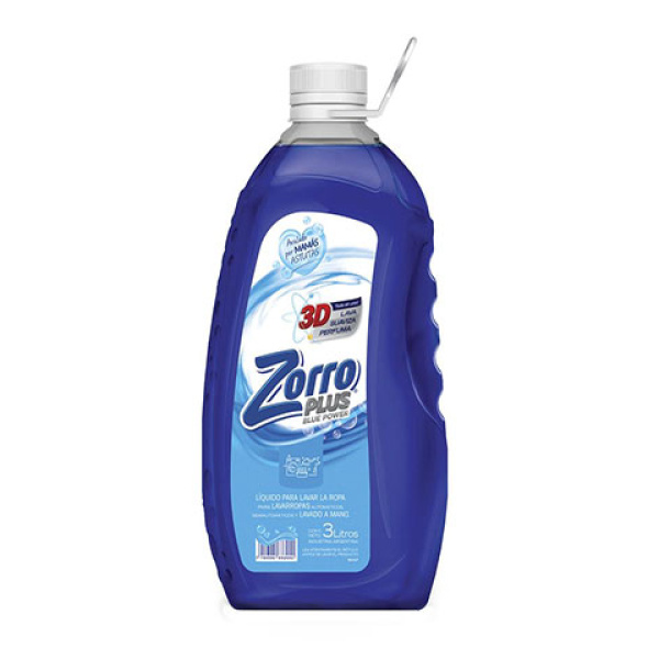 Zorro plus jabon liquido x3l bot