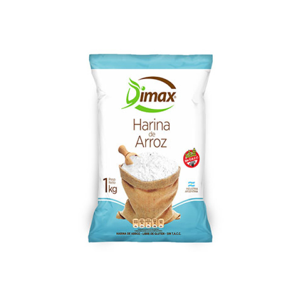 Dimax harina de arroz x1kg sin gluten