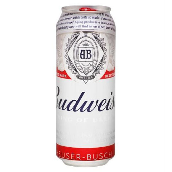 Budweiser lata cerveza x473cc