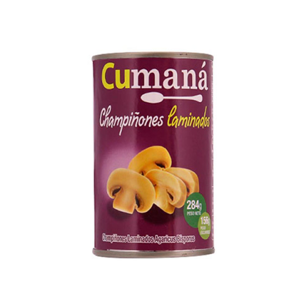 Cumana champignon 284g laminados
