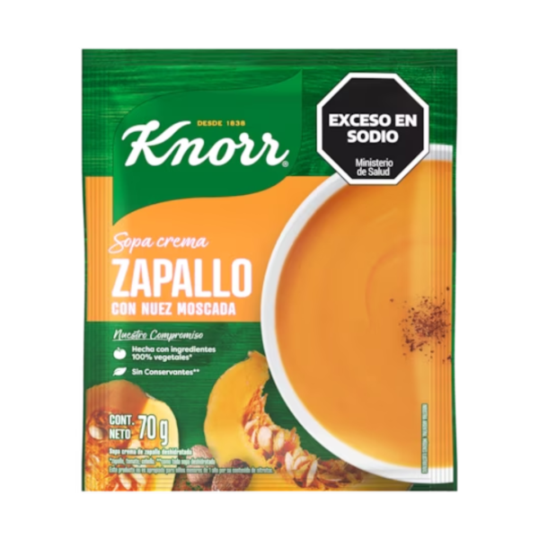 Knorr sopa crema 70g zapallo