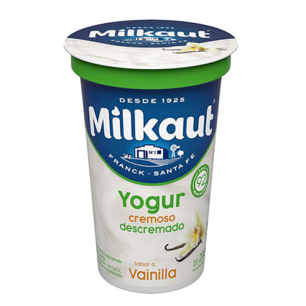 Milkaut yog desc x190g light vain