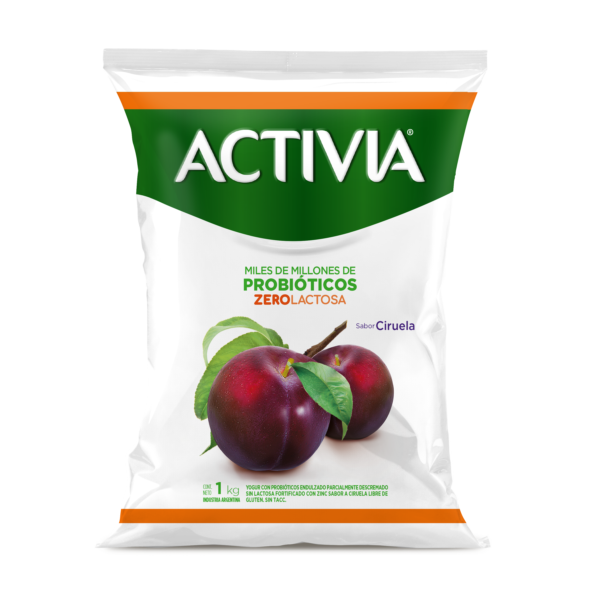 Activia yogur deslactosado x1kg ciruela