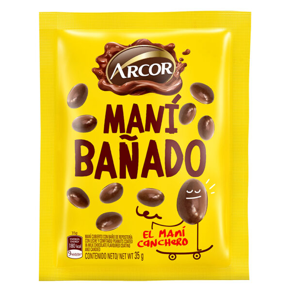 Arcor mani c/chocolate x80g